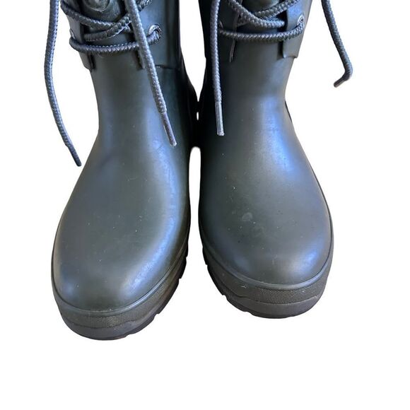 BOGS ~Women’s Amanda rubber boot with faux fur lining~ Forest Green ~ size 6 - Picture 3 of 12